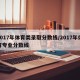 2017年体育类录取分数线/2017年体育专业分数线